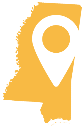 Map of Laurel, Mississippi